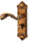 Quiltern Türgriff Türbeschlag Retro Griffe Antik Türgriff Drückergarnitur Türklinke Zimmer Griffe Türschloss 12cm Geeignet für verschiedene Schlafräume wie Häuser, Hotels und Wohnungen