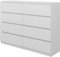 Vicco Kommode Calisto, Kommodenschrank, Weiß/Weiß, 138 x 101.5 cm