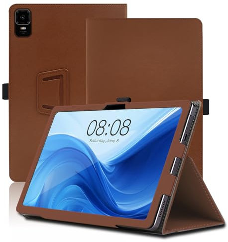 Funda para Teclast New T50, 11 Inch, Funda Inteligente para Teclast New T50 con Múltiples Ángulos de Visión, Protección Completa. (marrón)
