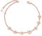 LEGENTLISUR Bracciale Floreale Regolabile Bracciale in Oro per Donna Braccialetto di Fiori Gioielli Placcati in Oro 18K Regali Adatti per le Donne (Oro Rosa)