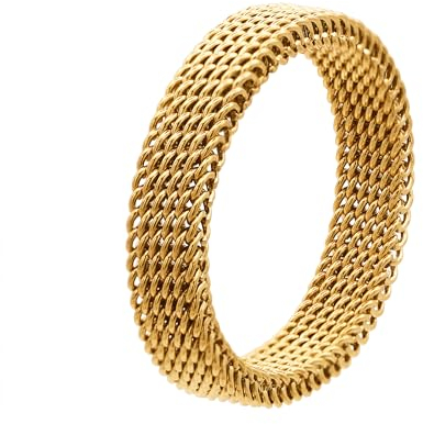 Heideman Ringe Sarah Damen aus Edelstahl gold farbend matt Damenring für Frauen