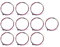 Luwecf 10er Set Akustikgitarrensaiten, Gitarrensaiten Musikinstrumente Klassische Gitarrensaiten 6 Saiten/Set, für Interpreten, bunt