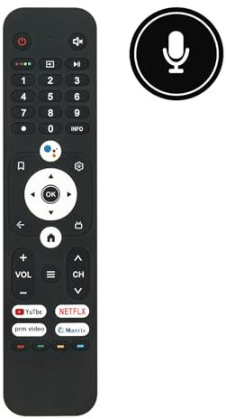 VINABTY Nuevo HTR-U31 Mando a Distancia de Repuesto para HAIER Smart TV HTR-U31,H43K66UG Plus,H50K66UG, H55K66UG, H58K66UG (HTRU31,H43K66UG Plus, H50K66UG, H55K66UG,H58K66UG) Remote Controller