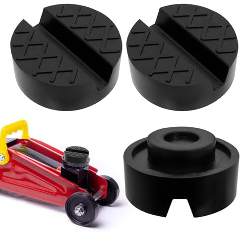 ZephyrCraft 2 Stück Wagenheber Gummiauflage, Universal Gummi Pad für Rangierwagenheber, Scherenwagenheber, Unterstellböcke und Autozubehör