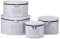 4Pcs Felt Plate Storage, 7/8.5/10/12inch Campervan Bowls Bags Camping with Lid Dinnerware Organiser with 48 Protectors Divider Dustproof Carvan Picnic Glassware Bag for Plates Bowl Cup Stemware