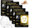 Advanced Snail Mucin Glass Glow Hydrogel Face Masks, 4Pièces Masque Collagene, Masque de protéines d'escargot, Anti-Rides, Anti-Âge, Hydratation Intense, Nourrissant, Réduction des Pores, La peau Lumi