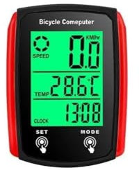 Good Homie Fahrradcomputer Kabelgebundener Tachometer Kilometerzähler Stoppuhr Tachometer Uhr Fahrrad Radfahren Geschwindigkeitszähler Fahrradzubehör