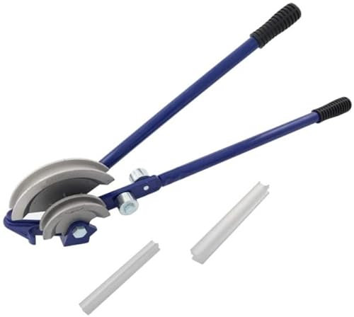 Unibos | Manual Pipe Rebar Tube Bender, 2 in 1 Dual Size Wheel Pipe Bending Tool 180 Degrees Adjustable, Heavy Duty Pipe Bender, Tube Pipe Bender for 15mm 22mm Pipe