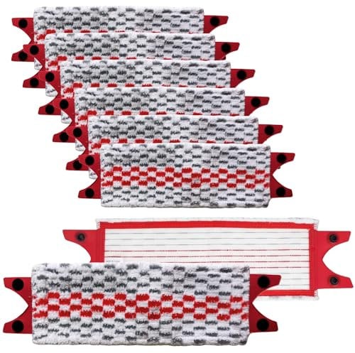 Lingette pour Balai Vileda Ultramax/Ultramax Turbo/Ultra Max / 1-2 Spray [Lot 8] Serpillère lavable réutilisable Phonillico®