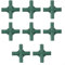 Volakebeing Lot de 8 connecteurs de joint de cadre de serre, 19 mm, connecteurs de support d'auvent, raccords de fixation en plastique pour jardinage (B)