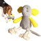Plush Toys for Dogs, Squeaky Mice, Puppy Chew Toys - Incredible Trailer, Crinkle Noise, Puppy Accessories for Sensory Awakening, Indoor Games and Games