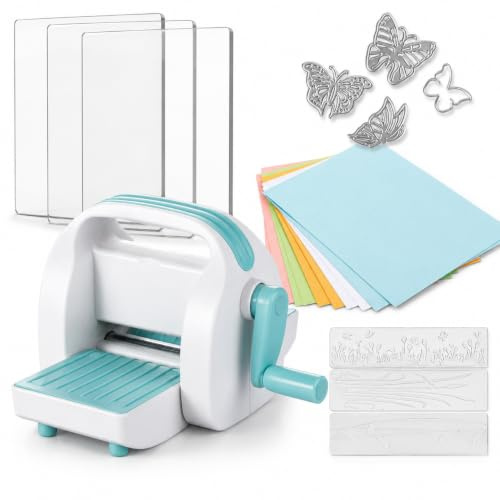 CraftGenes Mini machine de découpe, machine de gaufrage de 7,6 cm pour scrapbooking et fabrication de cartes, fente d'alimentation – Outil de bricolage compact pour travaux manuels en papier