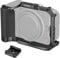 SMALLRIG R50 V Camera Cage for Canon R50V, Built-in Ergonomic Silicone Grip, QR Plate for Arca, 1/4-20 Threaded Hole, 3/8-16 Holes for ARRI, Cold Shoe, QD Sockets, Vertical Shooting, Black -5427