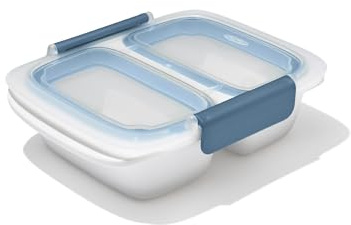 OXO Good Grips Prep & Go Behälter für 2 Tassen, unterteilt, Ozeanblau