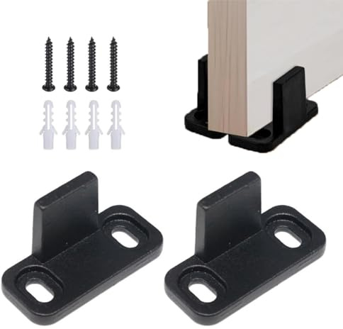 CATZUM 2 pezzi guida regolabile per porta scorrevole, binario per porta scorrevole, guida a pavimento con clip, guida a pavimento con viti e tubi di espansione (4,2 x 1,8 x 2,2 cm)