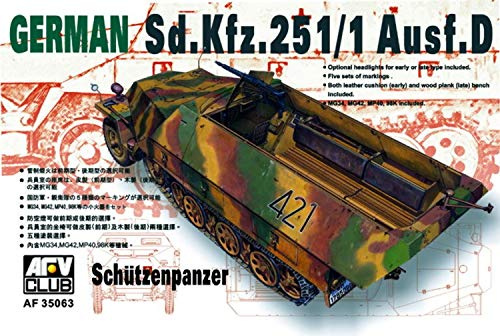 AFV-Club 35063 SDKFZ 251 D/1 Half Track, Fahrzeuge