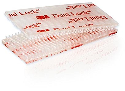 3M SJ3560 Dual Lock Klettpads, Klebepads, Kleber, Pads, Klett, Aufkleber, 8 Stück Packung, Klar, RACEFOXX