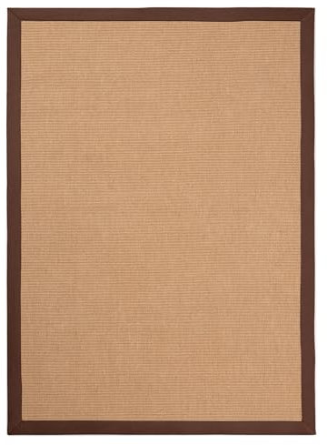 carpetfine Sisalteppich Braun 200x290 cm | Moderner Teppich für Wohn- und Schlafzimmer