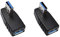 TANCUDER 2 Stück USB 3.0 Adapter 90° Abgewinkelt Rechtwinklig und Linker Winkel-Stecker für Kabel, Computerzubehör Schwarz