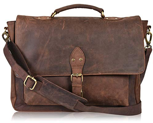Oak Leathers Brown | Vintage Messenger Bags For Office Use | Multiple Compartment | Travel Friendly | Durable | Made For Men And Women