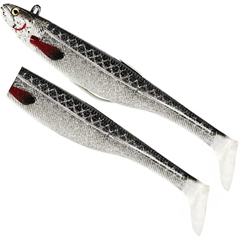 Westin Magic Minnow Jig 12cm 22g - 1 Jigkopf + 2 Gummifische, Farbe:Robo Cod