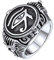 FaithHeart herren Bandring mit Vintage Horus Auge herren männer Bandringe Siegelring für Vatertag/Valentinstag/Geburtstag