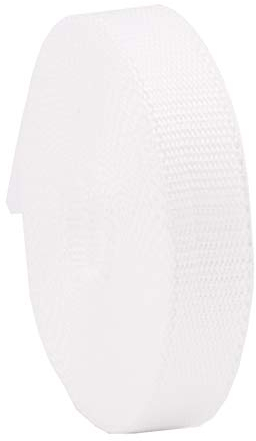 Rollladengurt 22/23 mm in Weiß, 6m MADE IN GERMANY, Gurtband für Rolladen und Jalousie, Maxi Rolladengurt strapazier- und reißfest, stabiles Rolladenband