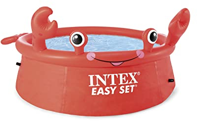 Intex 26100NP – Aufstellpool Easy Set Rund Krabbe, 880 L, PVC, Rot, 183x51 cm