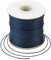 Craftdady 160 Meter 0,5 mm geflochtene, gewachste Polyesterkordel zum Selbermachen, Schmuck, Basteln, Makramee-Herstellung, Perlenschnur, mit Spule, Dunkelblau