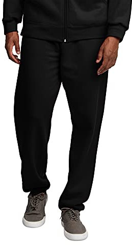 Fruit of the Loom Eversoft Fleece Sweatpants Pantaloni da Ginnastica, Nero, XXXL Uomo