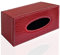 Tenedor Elegante de la Caja del Tejido del Cuero de la PU, servilletero Rectangular Moderno Que Bombea el dispensador de Paperchase (Red Crocodile Pattern)