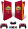 MaD Vision® Extra-Durable Skin Set per PS5 Digital + 5 Paia di Aiming Rings | Pellicola Adesiva in Vinile Opaco per PlayStation 5 + 2 Controllers - per Roma Design