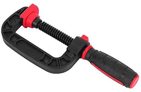 Joyzan G Clamp, 3in Opening 75mm Clamps Quick Grip G Clamps for Woodwork DIY Carpentry Adjustable Screw Hand Holder Universal Fixing Tool Parts Joinery Metal Work Projects Device Industrial Strength
