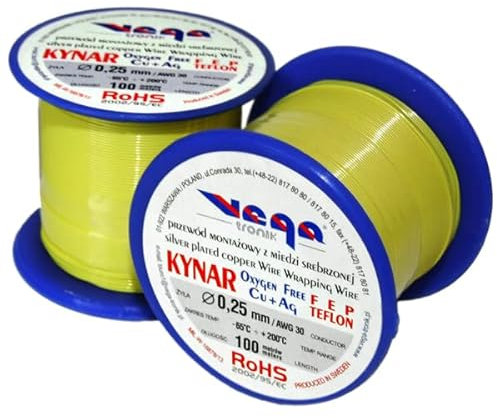KYNAR wire wrapping wire 100m Color: Yellow