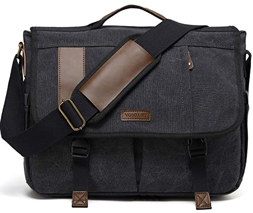 VX VONXURY Borsa a Tracolla Uomo, Borsa porta pc Laptop Messenger Bag per Lavoro e Scuola