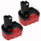 EXTENSILO 2X Batterie Compatible avec Spit HDI 244 Outil électrique (3300 mAh, NiMH, 14,4 V)