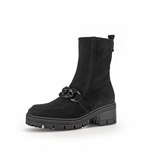 Gabor Damen Plateaustiefeletten, Frauen Stiefeletten,Wechselfußbett,Moderate Mehrweite (G),halbstiefel,schwarz(Micro/Uni),39 EU / 6 UK