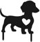 Fer forgé moderne animal abstrait chien ornement simple figurine teckel sol Y3U6 décoration insertion jardin