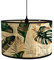 Morbuy Abat-Jour en Bambou, Motif Plante Floral Tropical, Diamètre 30cm Abat-Jour Tambour Rechange pour Lampe de Chevet, Lampe de Table, Lampadaire, Lampe de Plafond, Décorer (Feuilles d'Or)