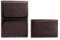 DELMON VARONE - Étui pour cartes de visite personnalisable en cuir grain souple de qualité supérieure - Marron - Étui pour cartes de visite en cuir véritable avec 2 compartiments plats - Étui fin pour