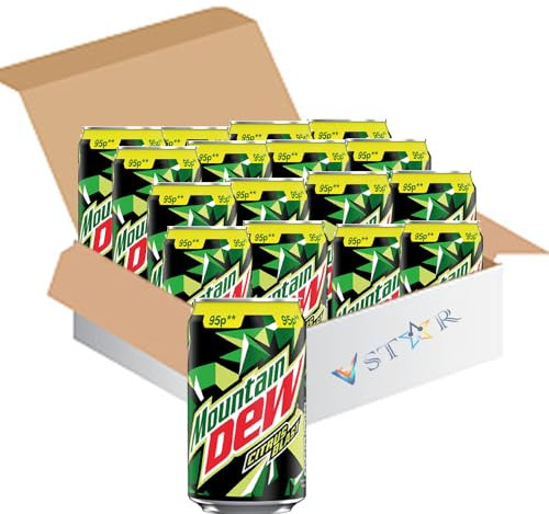 VSTAR Mountain Dew Citrus Blast Flavoured Soft Drink PM 330ml (18 Cans)