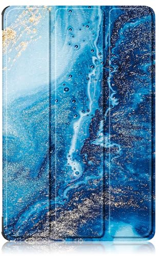 DINGGUAGUA Custodia per Xiaomi Redmi Pad Pro 12.1 Pollici Tablet, Ultra-sottile Cover con Funzione Supporto,Mare blu
