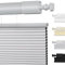 Moonice No Drill Top Down Bottom Up Cellular Pleated Shades Cordless Shades for Windows Blackout Honeycomb Blinds for Home Bedroom Office (Blackout - Gray, 173cm W x 183cm H)