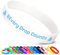 Jodimitty 150 Stück Personalisiertes Armband Silikon Armbänder Damen Herren, Custom Text & ICON, Bulk Armband für Event Festival Hochzeit Party Bewusstsein Motivation, 202x12mm (Weiß)