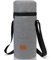 Aosbos Porta Bottiglie Acqua Borsa Termico Insulated Grand Portabottiglie Vino Riutilizzabile Sacchetti Regalo per Vino Campeggio Viaggio, Grigio 1,5 Litri