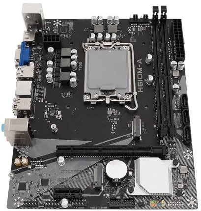 Supporto Memoria DDR4 Scheda Madre Desktop H610M AM ATX, Slot, Scheda Ethernet, per CPU LGA1700 12 13 14 Generazione, con DDR4 2133 2400 2666 320 MHz, Gigabit Ethernet, Slot