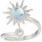 VALICLUD Sonnenblumenring Zappelringe Gegen Angst Für Frauen Ringe Für Jugendliche Mädchen Anti-angst-ring Modeschmuck Für Teenager-mädchen Modering Angst Klingelt Ringschmuck Silver Kupfer