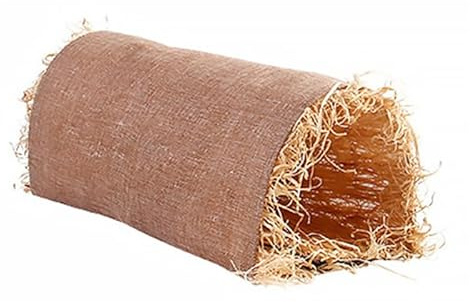 HANABASS Kaninchenbett Mit Tunnel Kaninchentunnel Aus Gras Für Kleine Haustiere Schlafnest Und Kuschelnest Für Ruhe Schlafen Und Spielen Im Käfig 20.00 * 10.00 * 9.00Cm