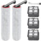 KiimSin Cepillos Rodillo + Filtros Accesorios para Dreame H12 Pro Ultra / H13 Pro Repuestos de Aspirador en Seco y Húmedo, 2 Cepillos Rodillo + 3 Filtros Hepa + 1 Cepillo