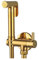 Bidet Faucet Brass Portable Bidet Sprayer Shower Set Toilet Faucet Single Cold Water Bathroom Shower Head, Gold